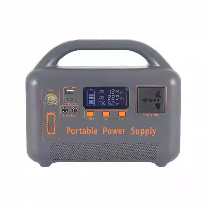 400W Portable Power Station Solar Generator 192Wh LiFePo4 Battery220V Energy Power Plant for Camping RV with Solar Panel Charger