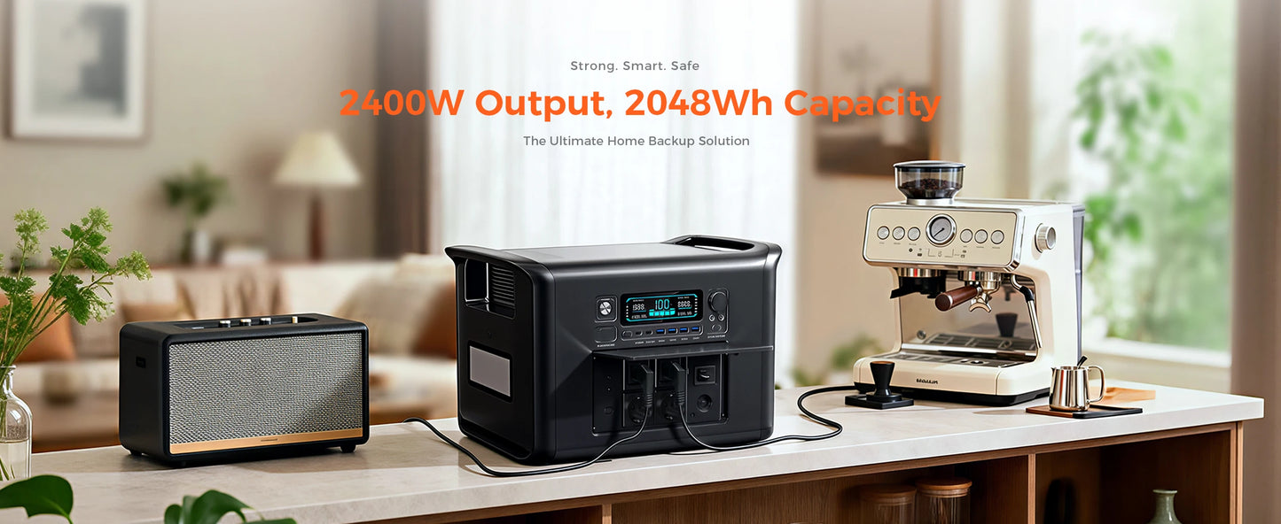 2400W 1800W 500W Portable Power Station 1024wh 345wh Lifepo4 Battery Powerful Power Bank Solar Generator Emergency Power Supply