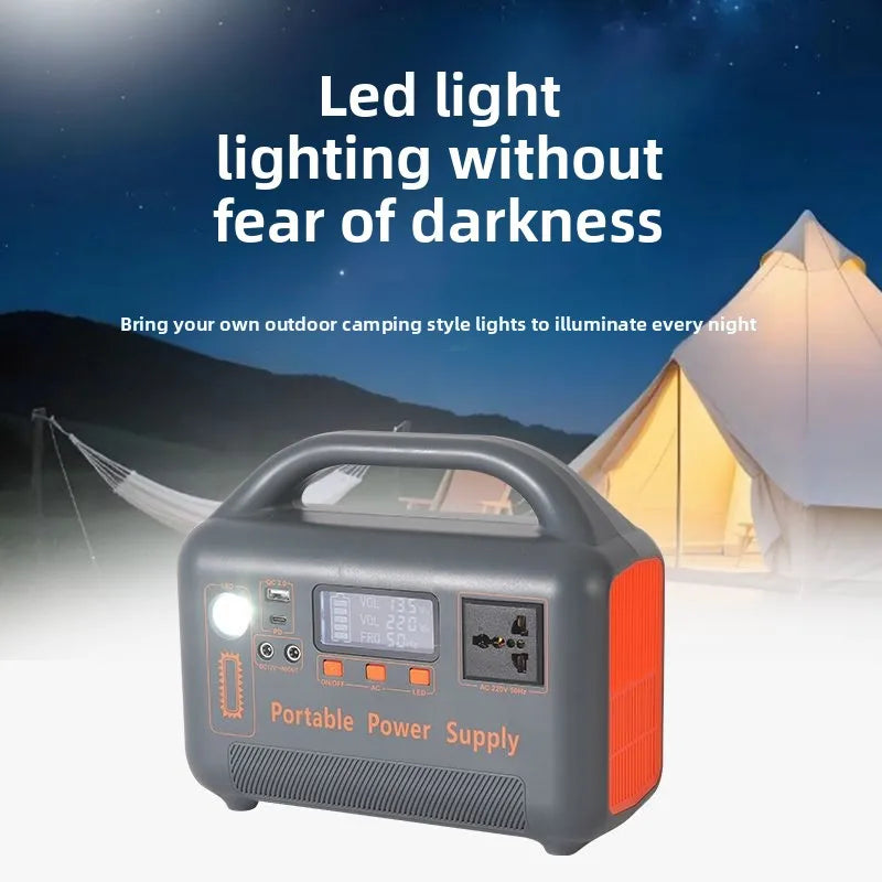 High-Capacity 400W Portable Power Station 192Wh LiFePO4 Battery AC 220V Solar Generator Fast Charge Power Bank for Camping